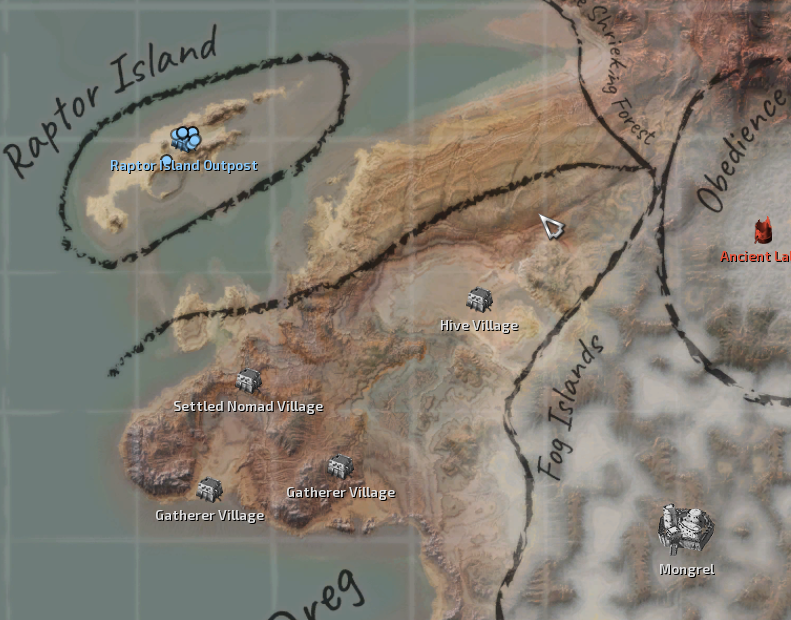 Raptor Island Base Location